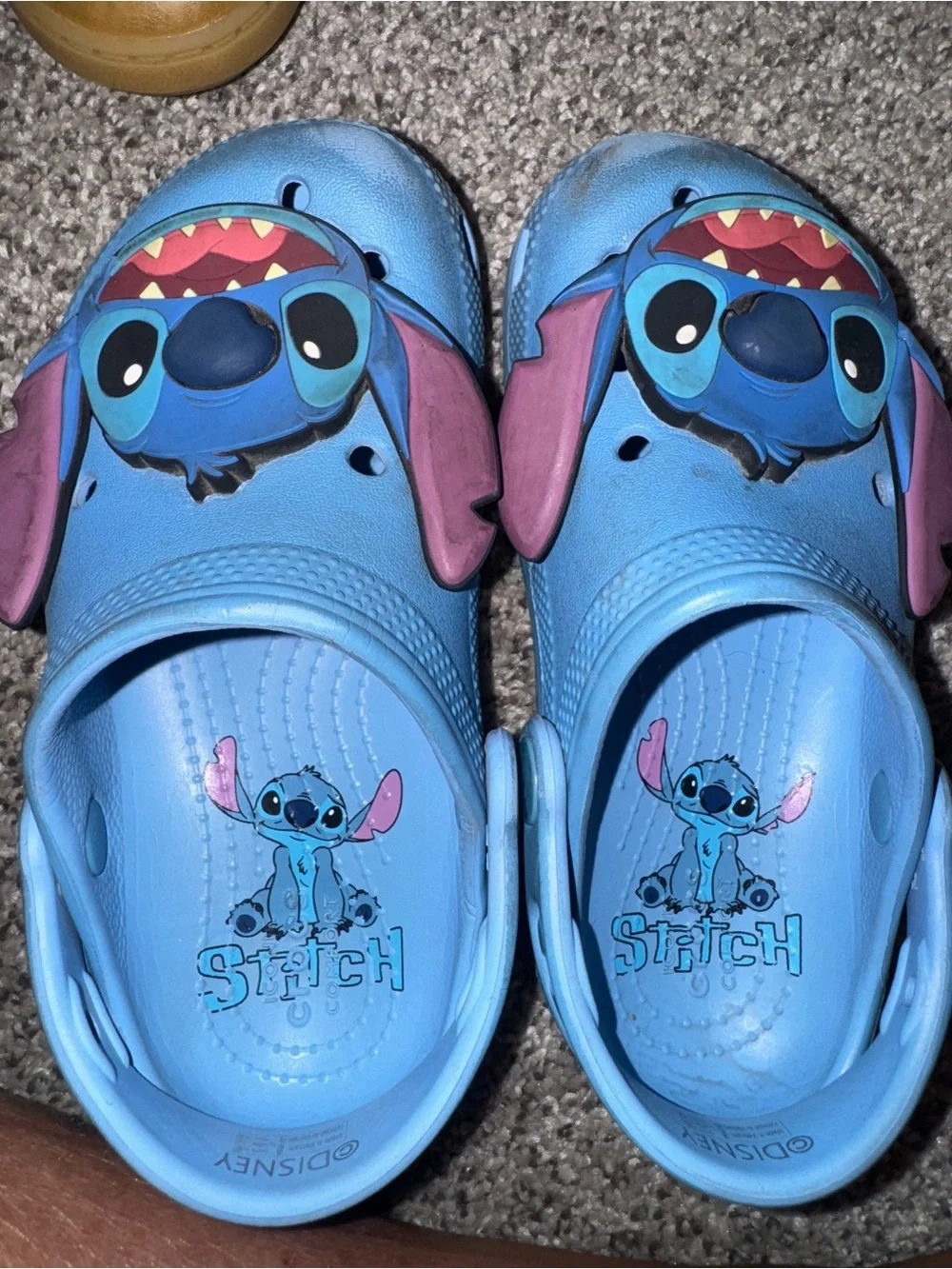 Disney Blue and Pink Stitch Kids Sandals